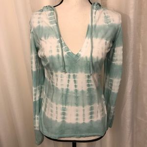Athleta  tie-dye V-Neck Hoody